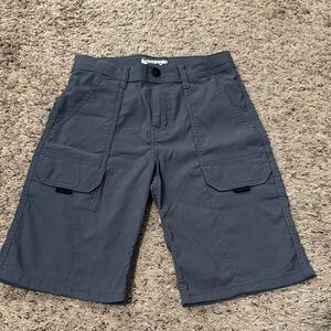 Wrangler Boys Stretch Dark Gray Shorts Size 10